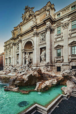 Wall Art featuring the digital art Italy, Rome, Trevi Fountain by Claudia Uripos