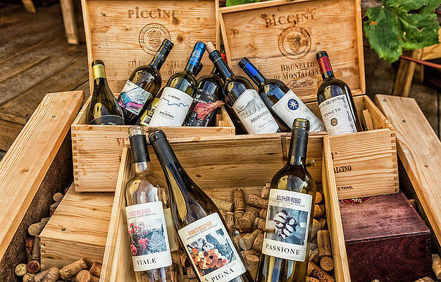 Destination Wall Art featuring the digital art Italy, Tuscany, Livorno District, Maremma, Bolgheri, Detail Of Some Of The Most Famous Tuscan Wines by Massimo Borchi
