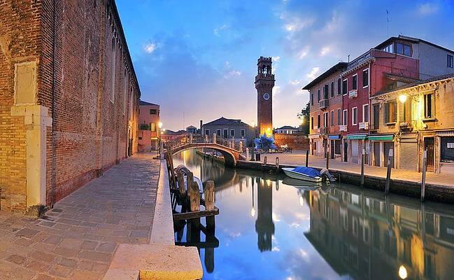 Cloud Wall Art featuring the digital art Italy, Veneto, Venetian Lagoon, Adriatic Coast, Venezia District, Venice, Murano, Rio Dei Vetrai by Luca Da Ros