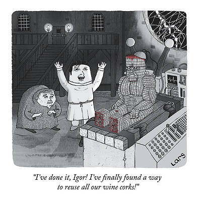 Laboratory Drawing - I've Done It, Igor by Lars Kenseth