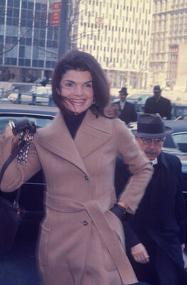 Wall Art featuring the photograph Jacqueline Kennedy Onassis  Was On by Art Zelin