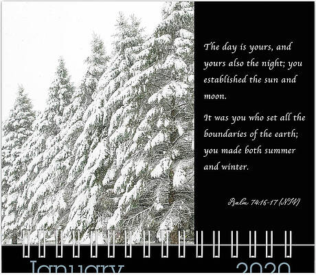 Inspirational Photograph - January 2020 Inspirational Calendar Preview by Joni Eskridge
