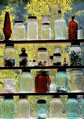 Wall Art featuring the photograph Jar Collection by Karen Stansberry