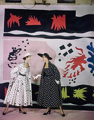 Jazz Wall Art featuring the photograph Jean Patchett And Carmen Dell'orefice In Polka by Cecil Beaton