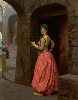 Jean Leon Gerome Painting - Jeune Fille Du Caire by Jean-leon Gerome