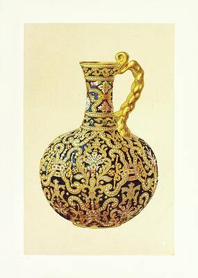John Charles Robinson Painting - Jewelled Bottle In Porcelain by John Charles Robinson