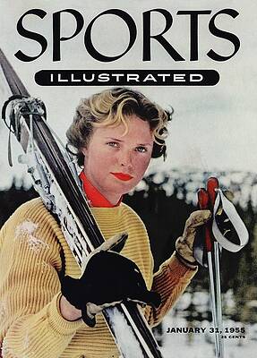Vintage Skier on Magazine Cover Wall Art