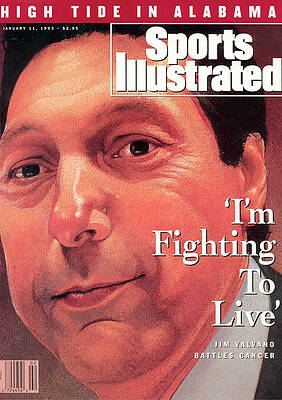 Jim Valvano on Sports Illustrated Cover Wall Art