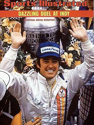 Trophy Photograph - Johnny Rutherford, 1974 Indy 500 Sports Illustrated Cover by Sports Illustrated