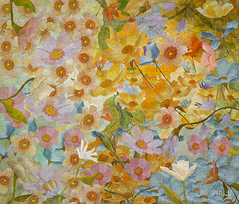 Mixed Media - Joie De Vivre by Angeles M Pomata