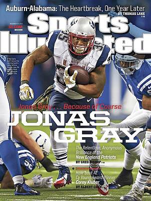 Jonas Gray on Sports Illustrated Cover Photograph