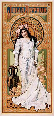 Strobridge And Co Lith Painting - Julia Arthur [as] Juliet by Strobridge And Co. Lith.