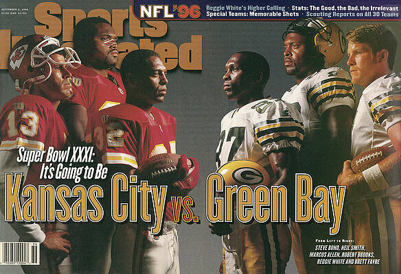 Super Bowl XXXI Preview Kansas City Green Bay Wall Art