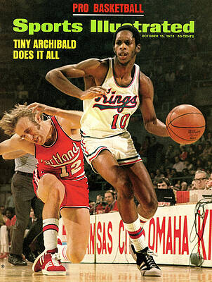 Basketball Showdown Featuring Tiny Archibald Wall Art