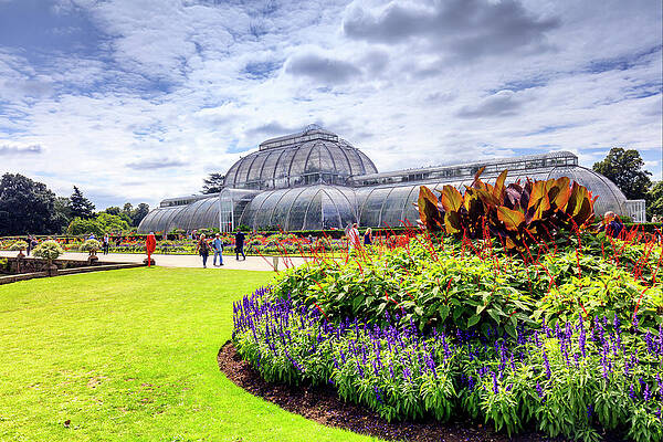 British Wall Art featuring the digital art Kew Gardens, London, England by Maurizio Rellini