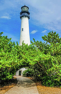Island Wall Art featuring the photograph Key Biscayne Lighthouse 2 by Dawn Richards