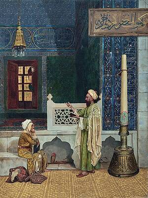 Traditional Painting - Koranic Instruction by Osman Hamdi Bey