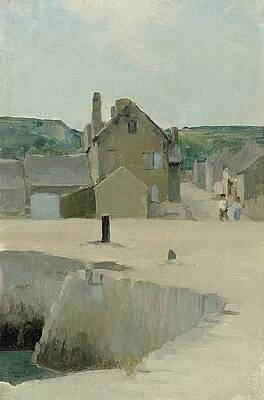 Eero Jarnefelt Painting - Kylakuva by Eero Jarnefelt