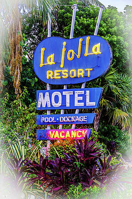 Wall Art featuring the photograph La Jolla Resort Motel by Lloyd Gillies