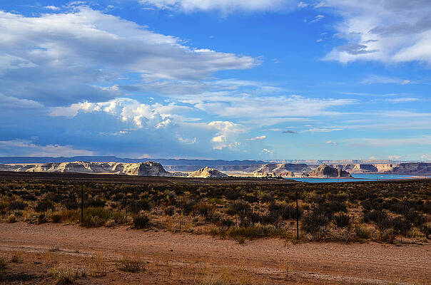 Arizona Photograph - Lake Powell Evening by Douglas Wielfaert