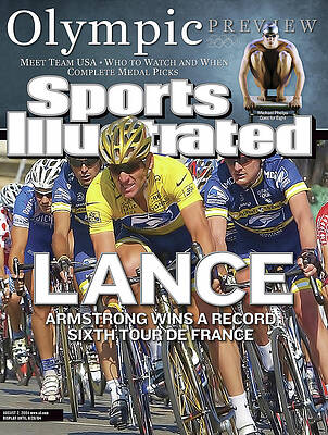 Lance Armstrong Wins Sixth Tour Wall Art