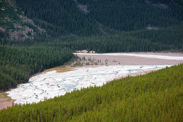 Landscape At Icefield Parkway, Jasper National Park, Rocky Mountains, Alberta, Canada Print