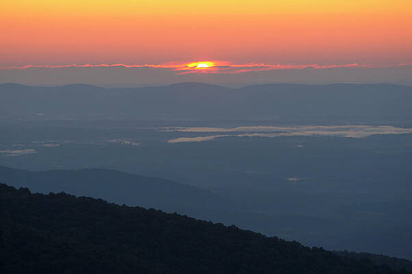 Wall Art featuring the digital art Landscape With Golden Sunrise by Heeb Photos