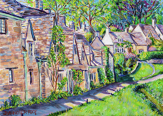 Wall Art featuring the painting Late Spring, Arlington Row by Seeables Visual Arts