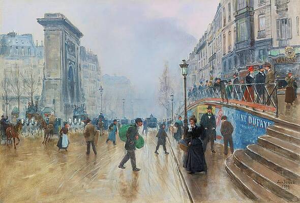 Jean Beraud、Le boulevard Saint-Denis a Le Boulevard Saint-denis A Paris by Jean Beraud