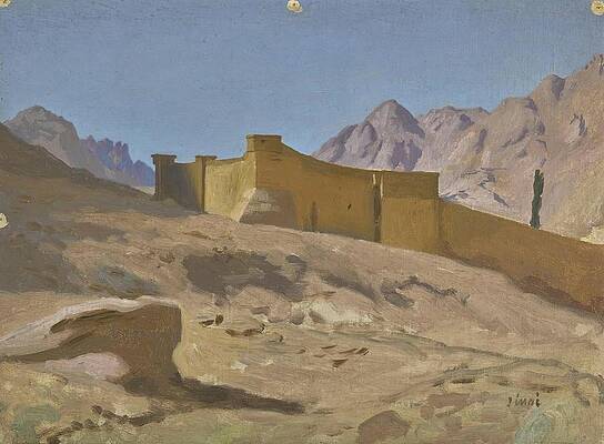 Jean Leon Gerome Painting - Le Monastere De Sainte-catherine by Jean-leon Gerome