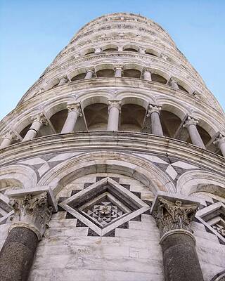 Architecture Wall Art featuring the photograph Leaning Tower - Pisa, Italy by KJ Swan