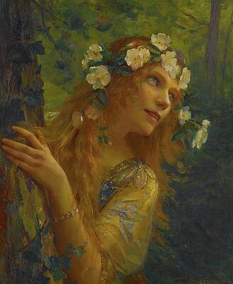 Gaze Painting - Leilah by Gaston Bussiere