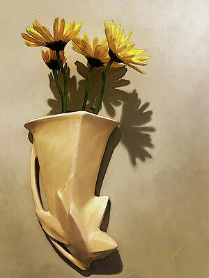 Still Life Wall Art featuring the digital art Lemon Buttercream by Gina Harrison