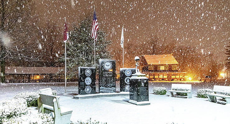 Tree Wall Art featuring the photograph Lest We Forget Memorial by Jonny D