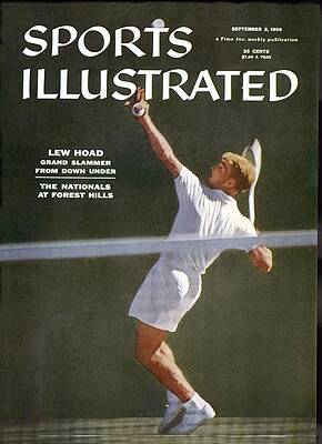 Lew Hoad in Tennis Action Wall Art