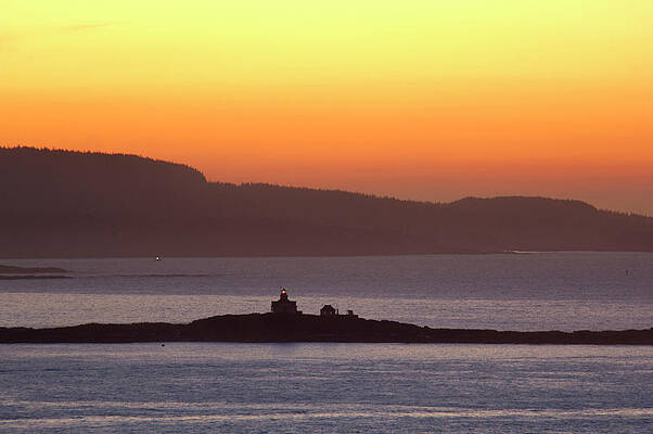 Wall Art featuring the digital art Lighthouse In Maine by Heeb Photos