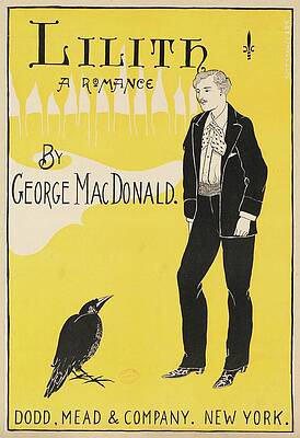 Yellow Wall Art featuring the painting Lilith A Romance By George Macdonald by George Frederick Scotson-clark