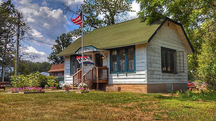 Vintage Wall Art featuring the photograph Lincoln Park History Museum - Vintage by Christopher Lotito