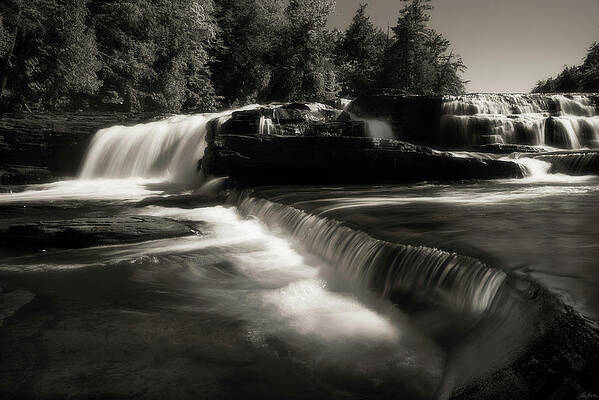 Waterfall Photograph - Liquid Silver At Manido Falls by Owen Weber