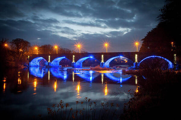 Reflection Wall Art featuring the photograph Listowel Bridge by Mark Callanan