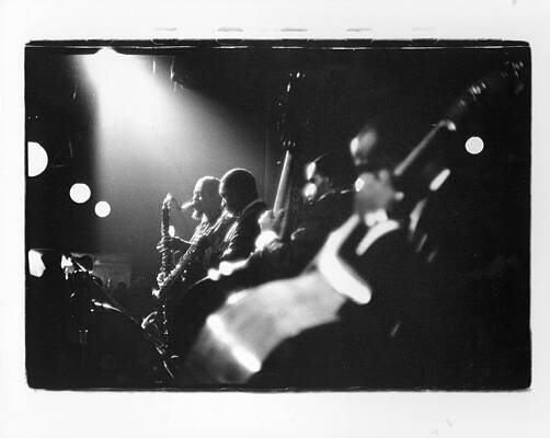 Jazz Musicians Performing on Stage Wall Art