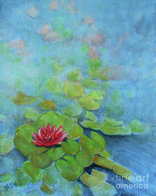 Flower Wall Art featuring the painting Live Like A Lily by Jane See