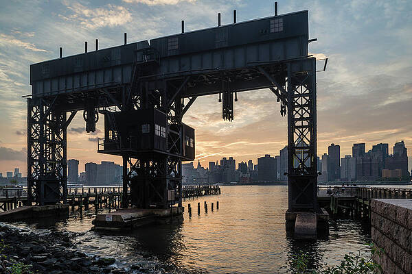 North America Wall Art featuring the digital art Long Island City & Historic Structure by Corrado Piccoli