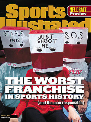 Historical Wall Art featuring the photograph Los Angeles Clippers The Worst Franchise In Sports History Sports Illustrated Cover by Sports Illustrated