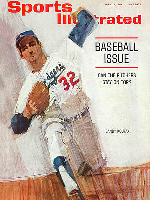 Sandy Koufax Baseball Cover Photograph