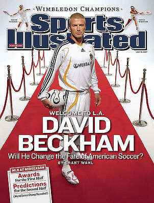 David Beckham Sports Illustrated Cover Photograph