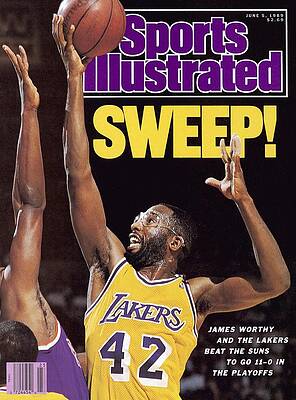 James Worthy on Sports Illustrated Cover Photograph