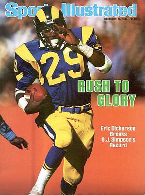 Eric Dickerson on Sports Illustrated Cover Wall Art