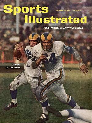 Wall Art featuring the photograph Los Angeles Rams Jon Arnett And Roy Hord Sports Illustrated Cover by Sports Illustrated