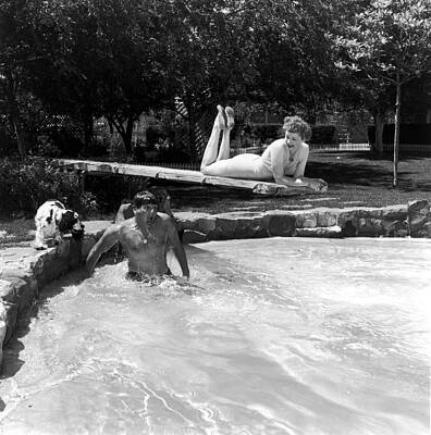Humorous Poolside Moment Wall Art